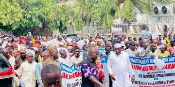 Concerned APC Group Rally in Support of National Chairman Ganduje Draws Thousands of Supporters in Abuja.
