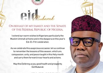 Eid El Fitri: Akpabio Congratulates all Muslims Urges them to Prayers For Peace, Unity In Nigeria.