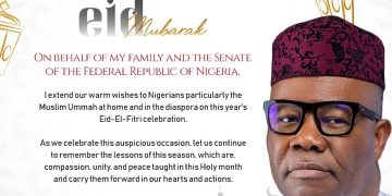 Eid El Fitri: Akpabio Congratulates all Muslims Urges them to Prayers For Peace, Unity In Nigeria.