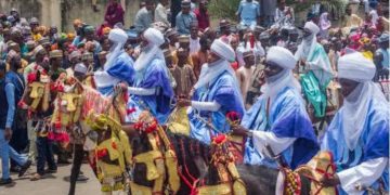 Thousands Troop out for Zazzau Emirate Sallah Durbar.
