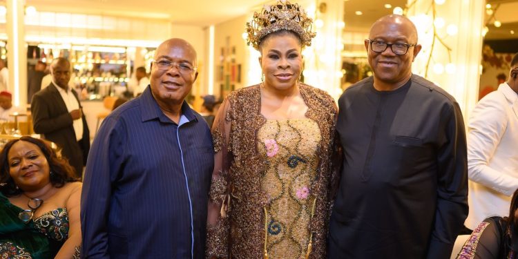 Lagos stands still as Obi, Onyema, Shagaya, others celebrate MAN Boss, Lady Ada.