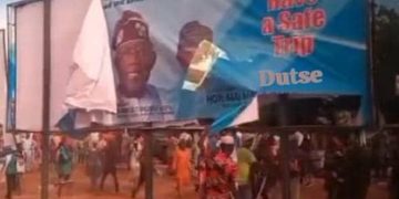 Badaru’s defection plan to PDP intensified as loyalists destroy Tinubu billboards in Dutse