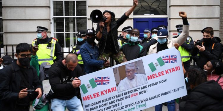 BREAKING: ‘Kyari Must Go Home’ Protest Hits London