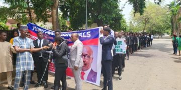 Alleged corruption: Anti-Mele Kyari protest rocks Saudi Arabia embassy
