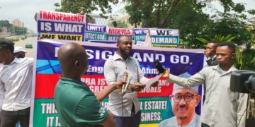 NMDPRA: Ahmed must go protest enters Day 2 in Abuja, as thugs infiltrate peaceful sit-out