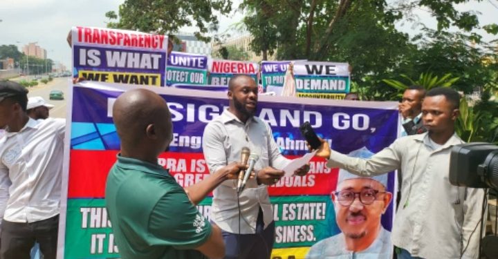 NMDPRA: Ahmed must go protest enters Day 2 in Abuja, as thugs infiltrate peaceful sit-out