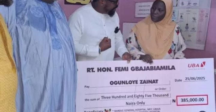 Femi Gbajabiamila cleared patients’ hospital bills at five Lagos hospitals.”
