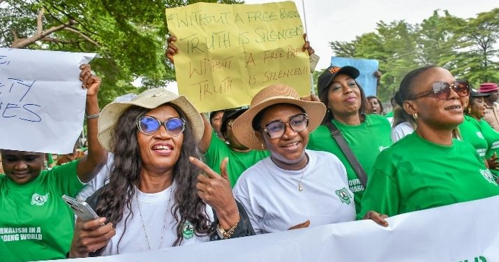 NUJ Leads Walk for Press Freedom, Demands End to Intimidation, Poor Welfare