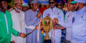 MAI-PALACE PROMOTES GRASSROOTS SPORTS DEVELOPMENT WITH SPORTS MATERIALS AND CASH DONATIONS.