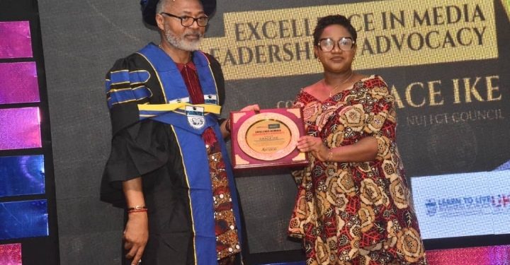 NUJ FCT Chair, Grace Ike honoured with Excellence in Media Leadership & Advocacy Award.
