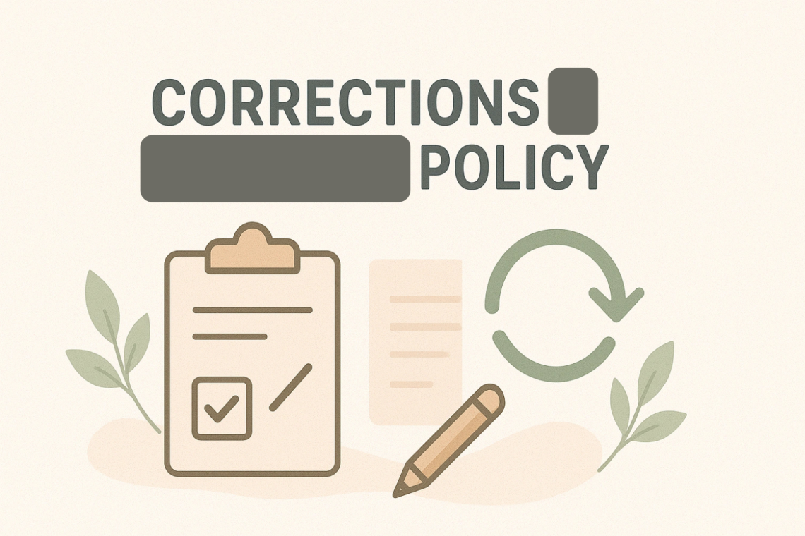 Corrections Policy Corrections Policy