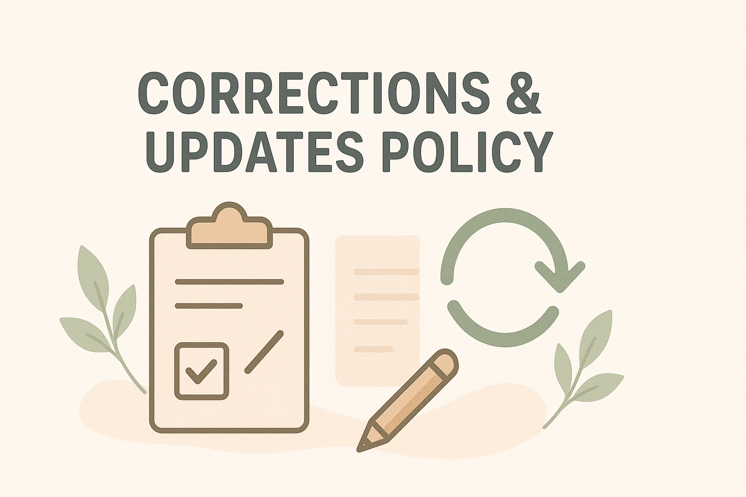 Corrections Policy